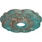 Ekena Millwork Rotherham Ceiling Medallion (Canopies up to 3 1/2"), 18"OD x 3 1/2"ID x 1 1/2"P, Copper Green Patina CM17ROCGS - alternate 3